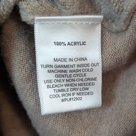 Haggar Men's Tan V-Neck Classic Knit Pullover Casual Sweater Size Large - Picture 10 of 10